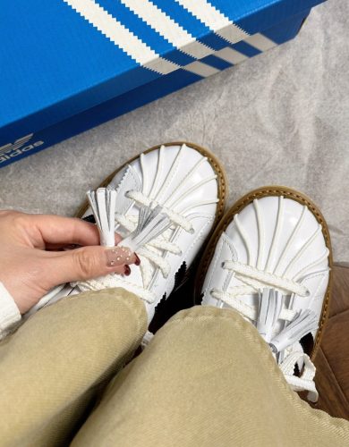 【✨콜라보 히트 상품】CLOT x 아디다스 오리지널 슈퍼스타 키높이 스니커즈 흰색 IH3132 photo review